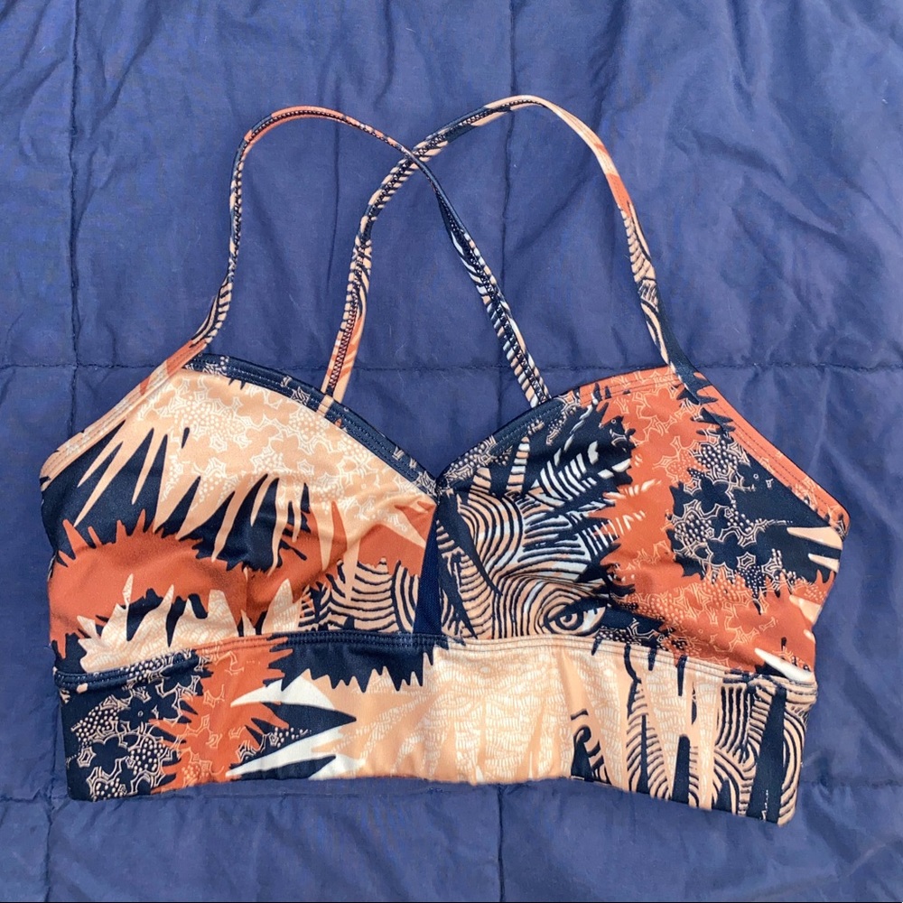 Patterned Joy Lab sports bra - unpadded - size S
